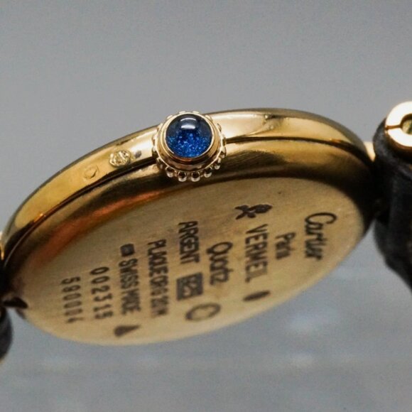 Cartier Must Vendome Black Dial Quartz Women's Watch With Full Box - Picture 6 of 9